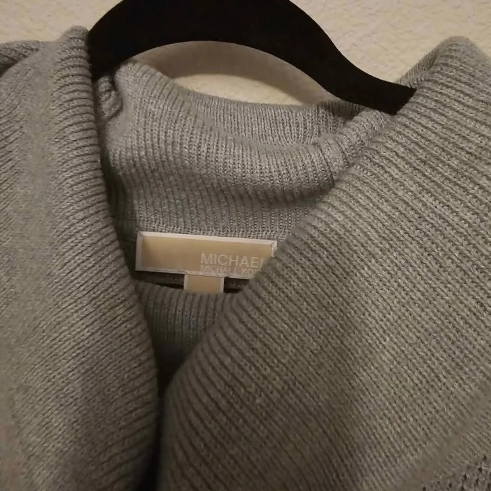 Michael Kors Sweater M Gray Cowl Neck